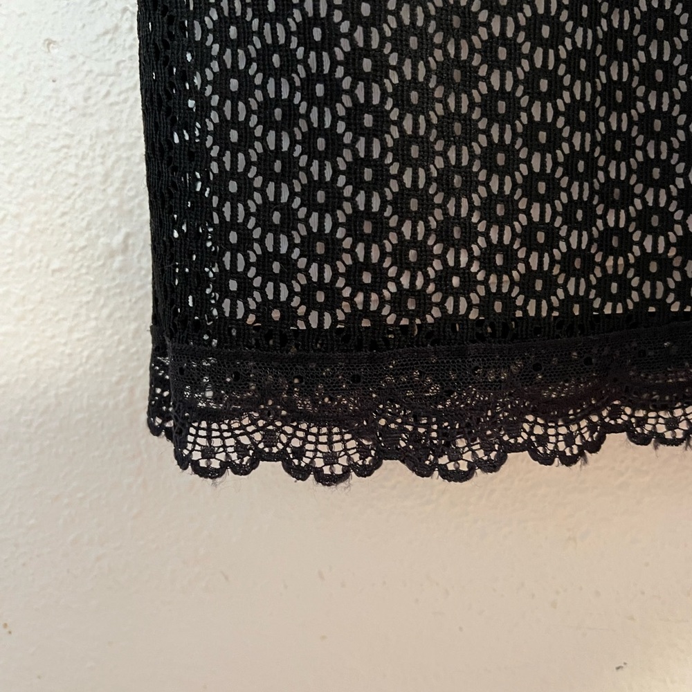 Kenneth Cole New York black lace sleeveless dress M - Picture 4 of 6